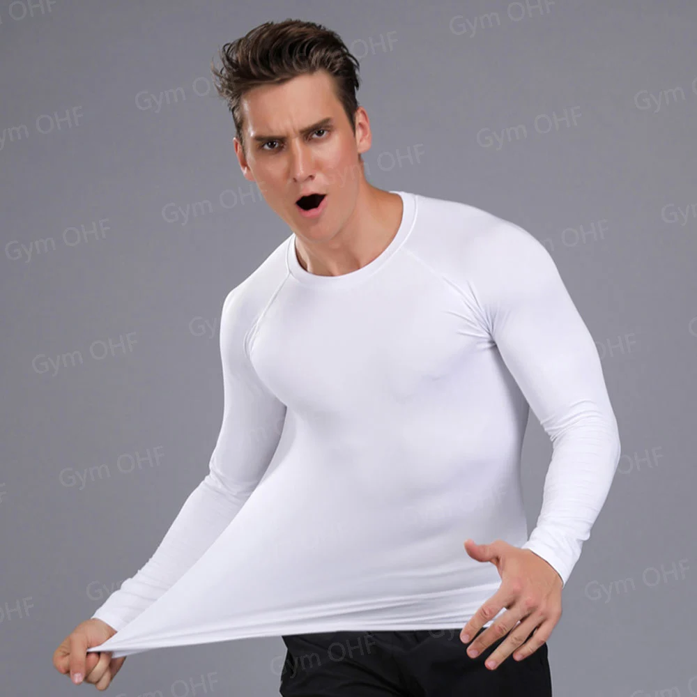 Rash guard Kompression shemd Boxen Laufen Trikots Yoga Fitness MMA Männer T-Shirts Bjj Strumpfhosen Muay Thai Gym Sport Marke Kleidung – Detail 9