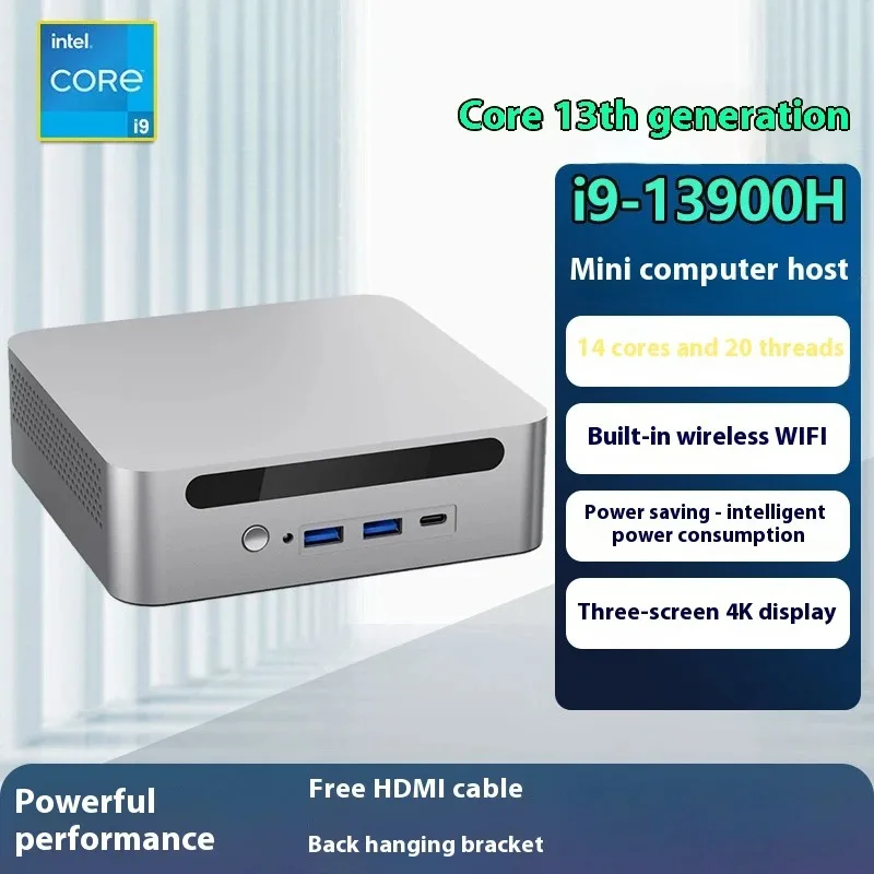 SZBOX Intel Core i9-12900H 13900H Mini PC DDR4 3200Mhz SSD NVMe Win11 Pro WiFi6 BT5.2 Desktop Office Gamer Computer