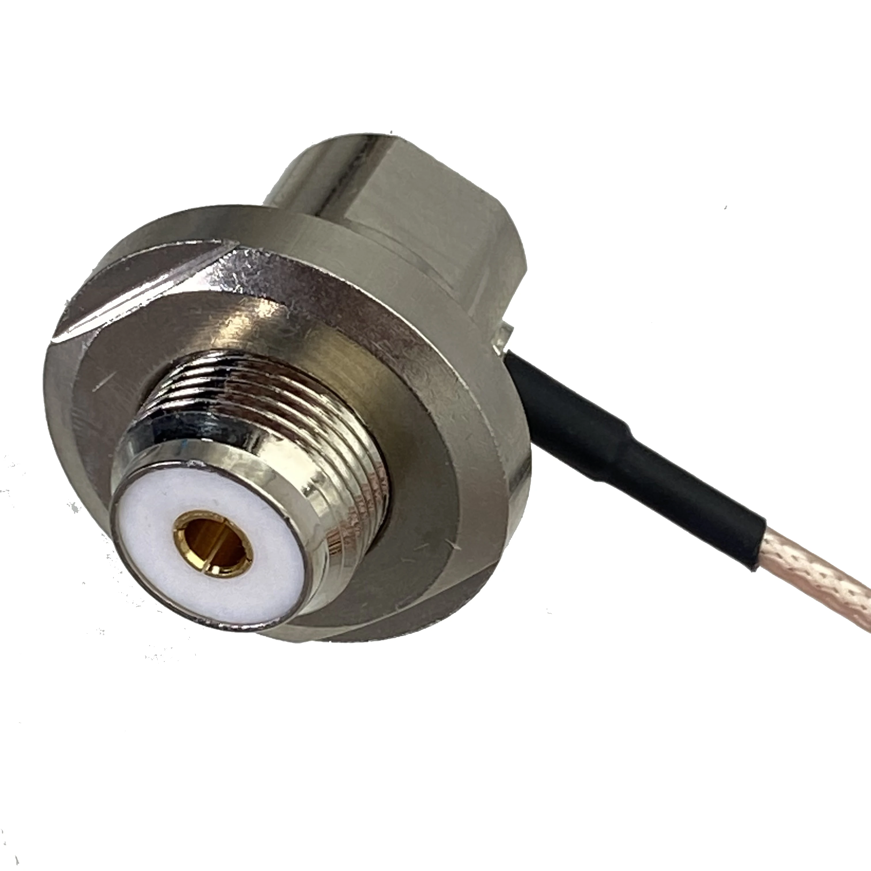 RG316 UHF PL259 Male Plug to UHF SO239 Female Jack Bulkhead Right angle RF Jumper pigtail Cable 10M~20M