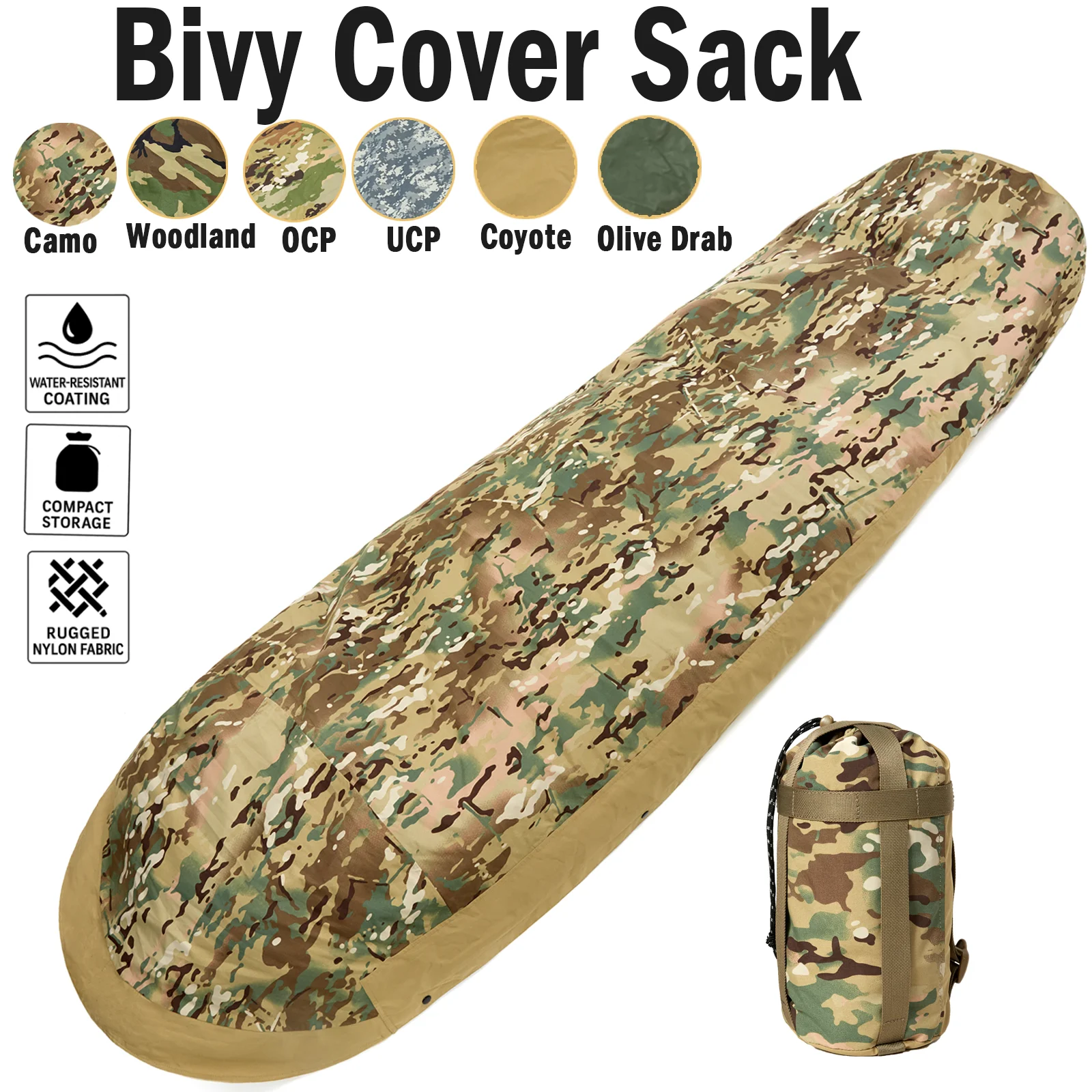 

Akmax.cn Bivy Cover Sack, военные армейские модульные спальные мешки, Мультикам камуфляж/Лесной/UCP