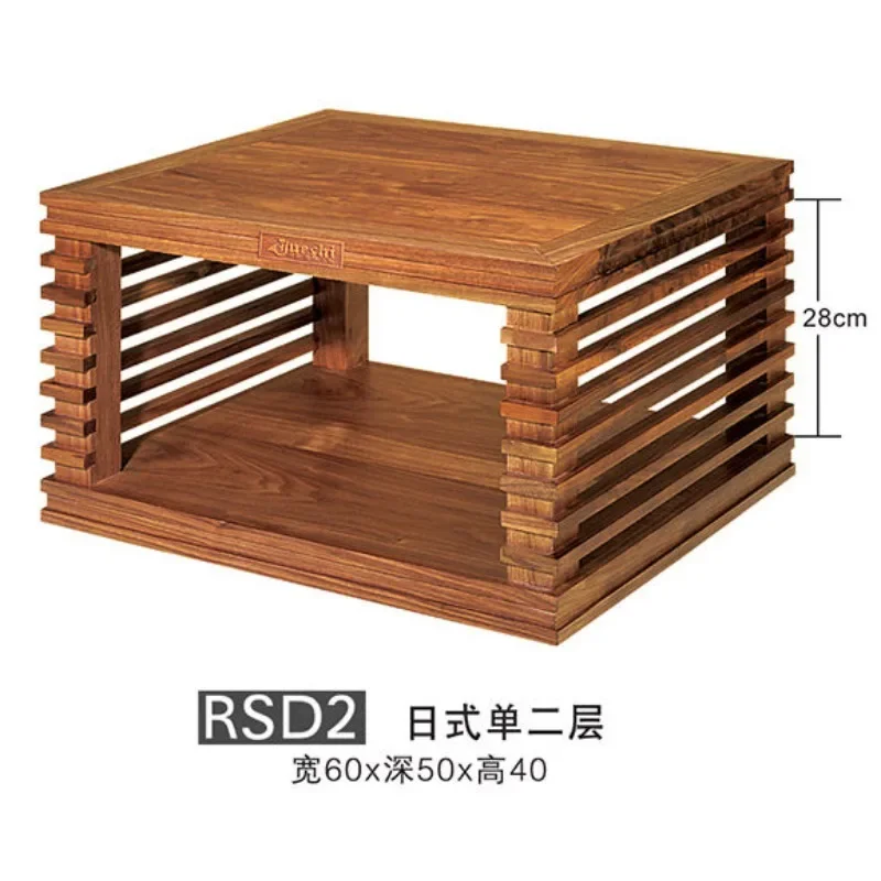 #Japanese-style single-layer audio cabinet Chengyu noble walnut power amplifier rack HIFI bile machine equipment rack