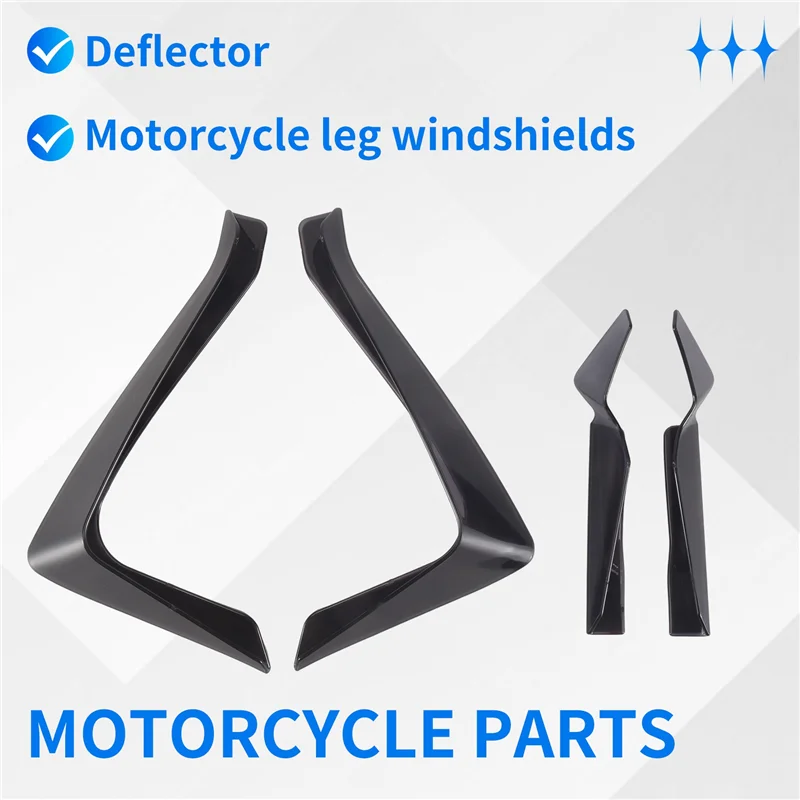 

B07A-Motorcycle Leg Air Deflectors Leg Air Deflectors For Honda X-ADV 750 Leg Fairing Wind Deflector Smoke Gray