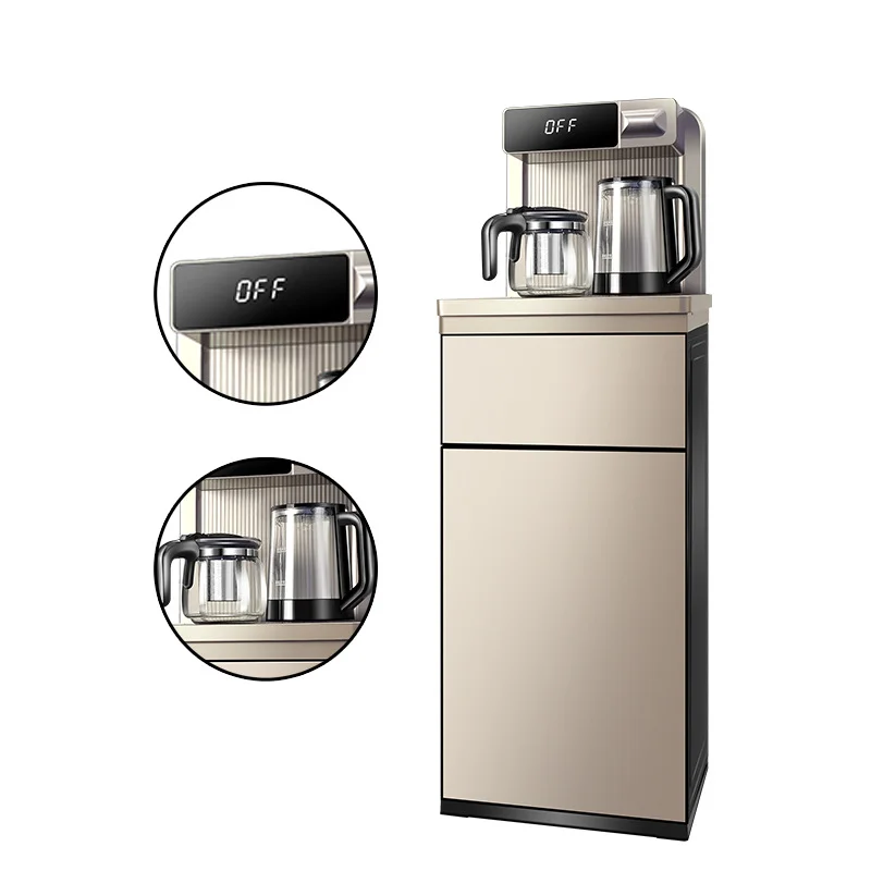 Tea Bar Machine Home Office Floor Intelligent Hot And Cold Tea Brewing Vertical Drinking Machine Automatic Voice Control