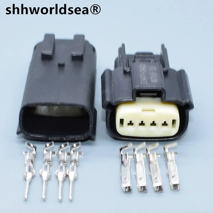 shhworldsea 4 Pin 1.5mm 33471-0469 Female Male Light Lamp Socket Ignition Coil Connector Plug For Ford Chevrolet Buick