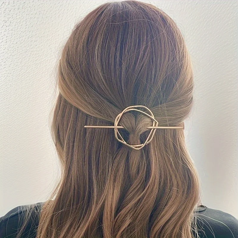 Minimalistische geometrische Haarspange, elegante Hochsteckfrisur-Haarnadel für Frauen, rutschfestes Haar-Accessoire für Hochzeit, Party, täglicher Gebrauch, Geschenk ﻿