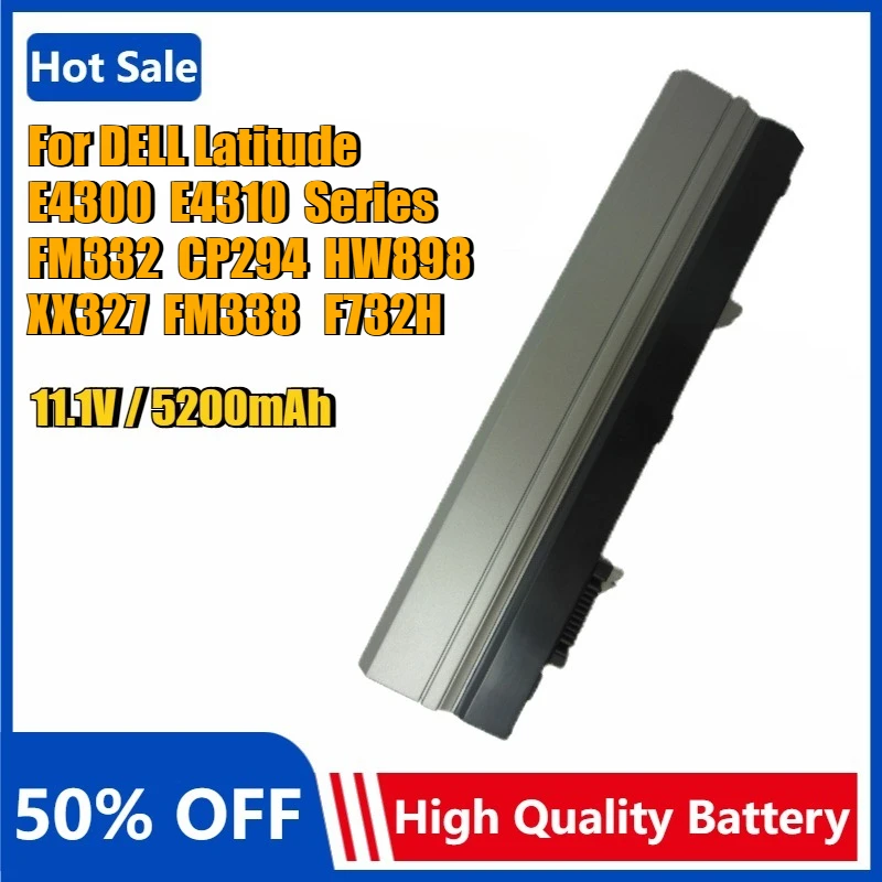 

Сменный аккумулятор для ноутбука Dell Latitude E4300 E4310 312-0823 FM332 WJ386 XX327 XX337 HW898 Bateria 11,1 В, 5200 мАч
