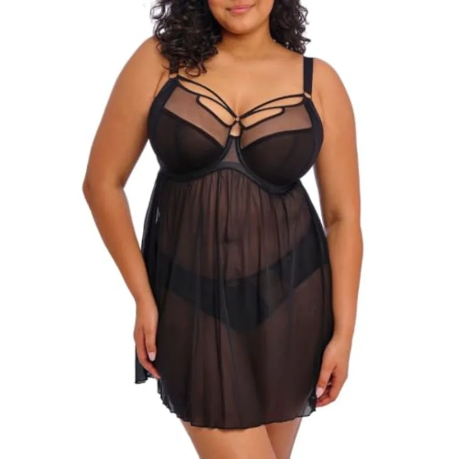 

Women's Plus Size Sachi Underwire Babydoll Chemise