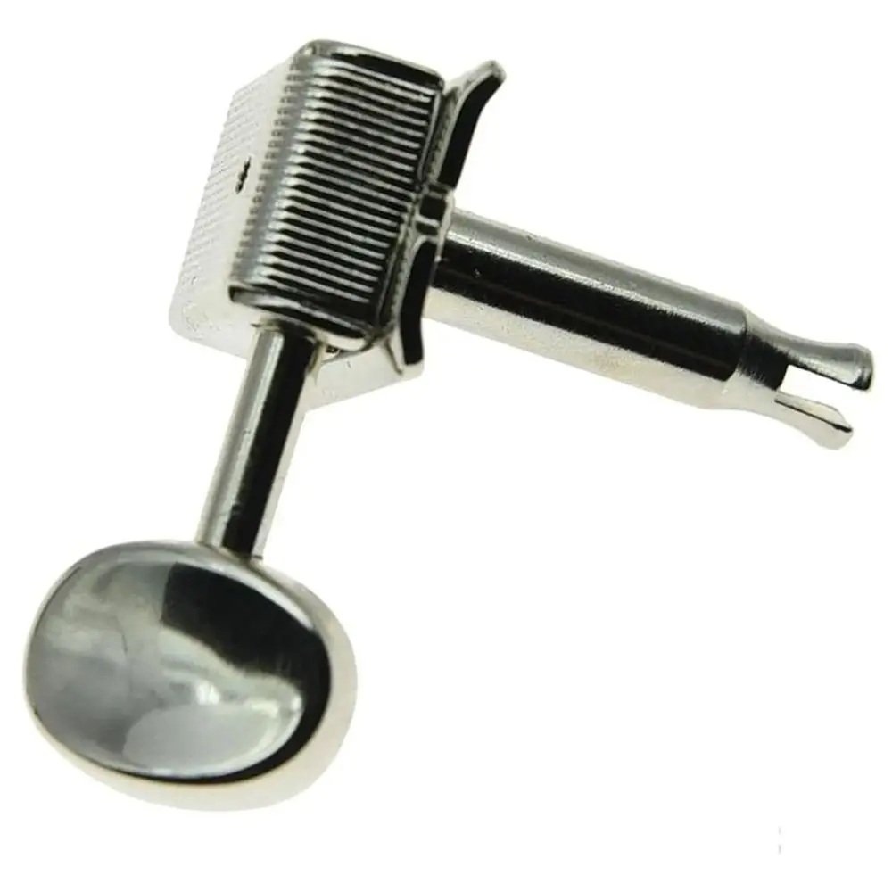 1Set New 6-Pack Guitar String Knob 6-in-Line Retro Tuning Key Pegs Chrome Finish 6 Right 6R Combination Tool Guitar Accessories