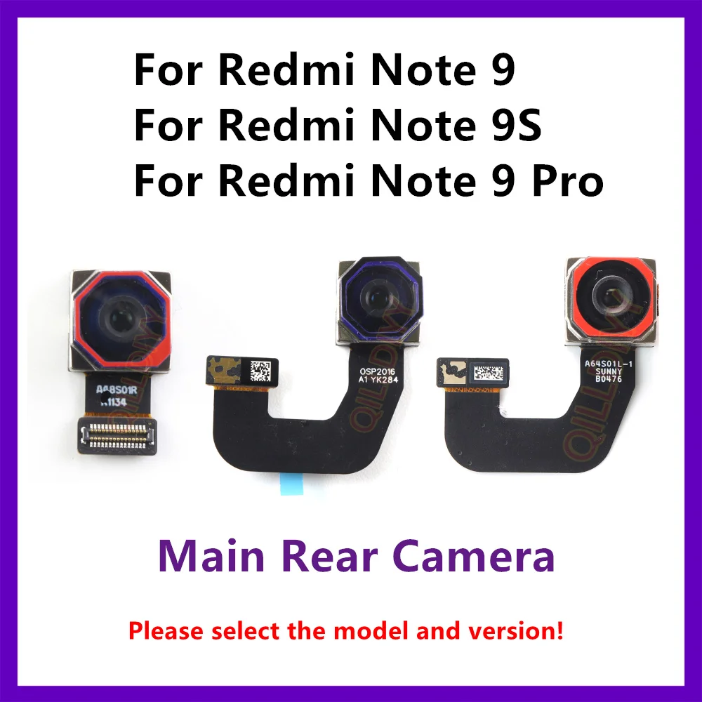 

Main Back Facing Camera For Xiaomi Redmi Note 9 Pro 9S Camera Flex Cable Module Note9