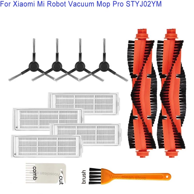 

Фильтр НЕРА, основная и боковая щетка, насадка на швабру для робота-пылесоса Xiaomi Mi Pro STYJ02YM Mijia, Сменные аксессуары