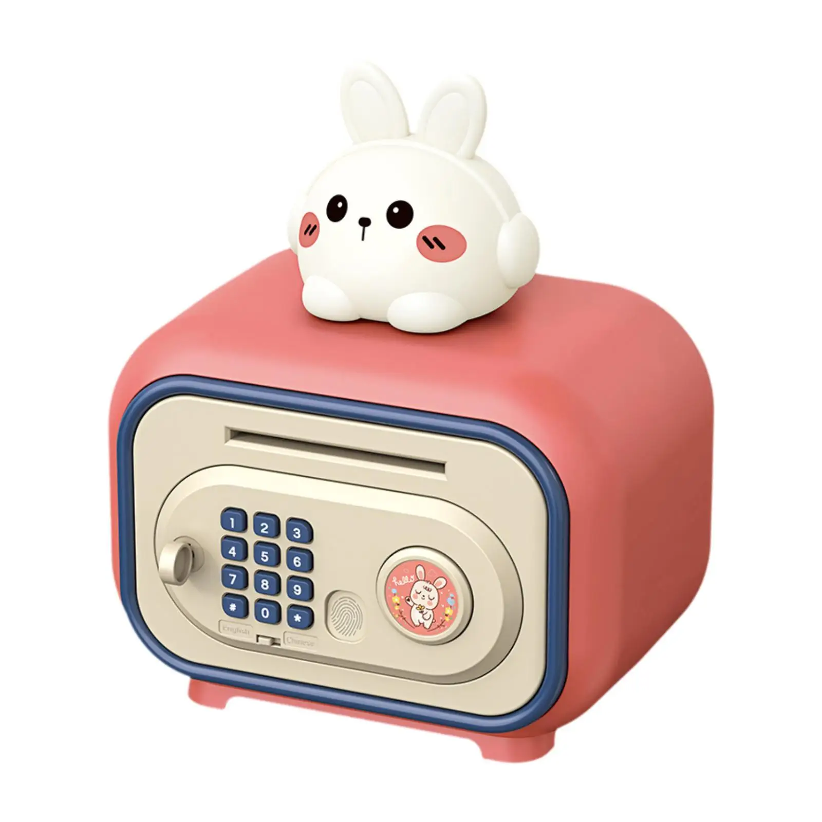 Electronic Piggy Banks Cute Gift Saving Money Bank for Girls Boys Kids pink rabbit