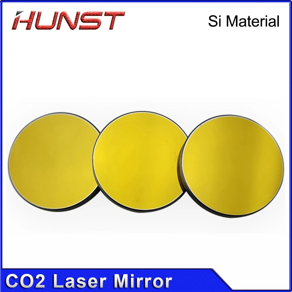 HUNST Co2 Laser Si specchi riflettenti per incisore Laser lenti riflettenti in silicone placcato oro Dia. 20 25 30mm