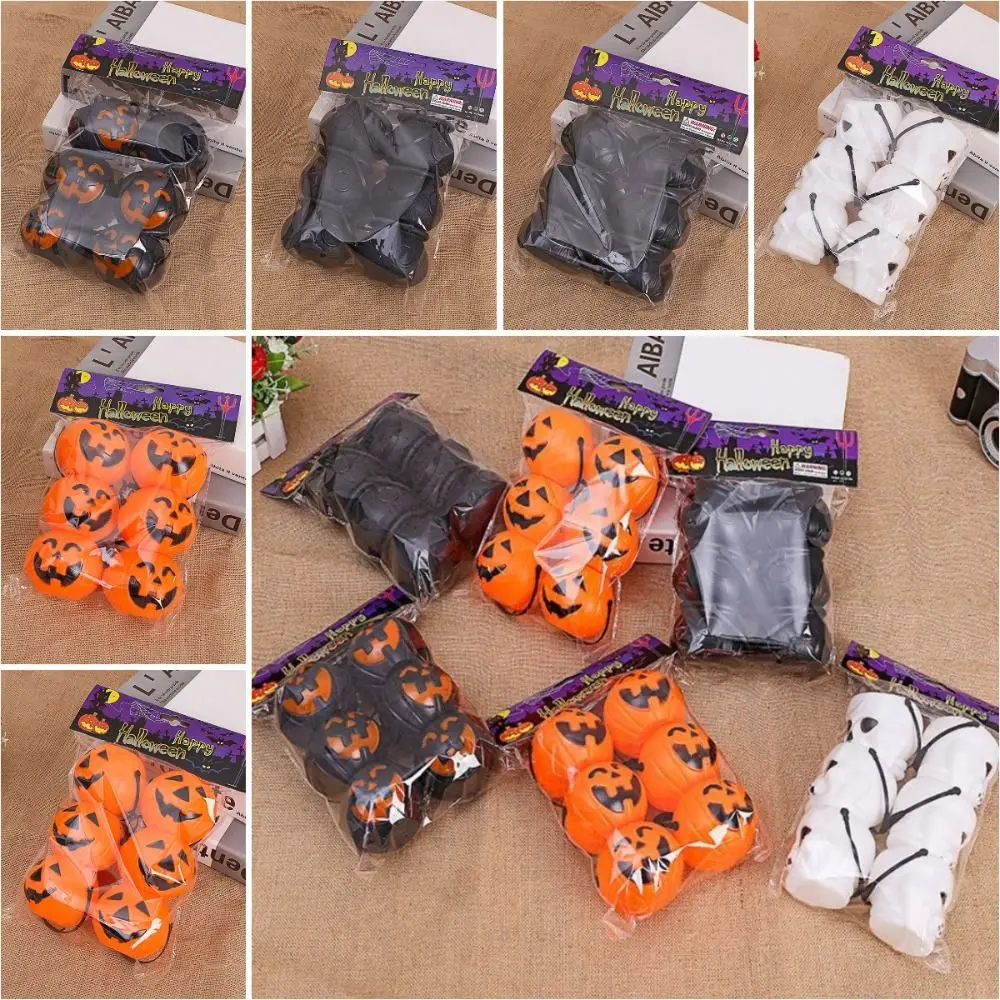 

6pcs /set Halloween Halloween Pumpkin Bucket Candy Buckets With Handle Mini Pumpkin Handheld Bucket Mini Pumpkin Bucket Plastic