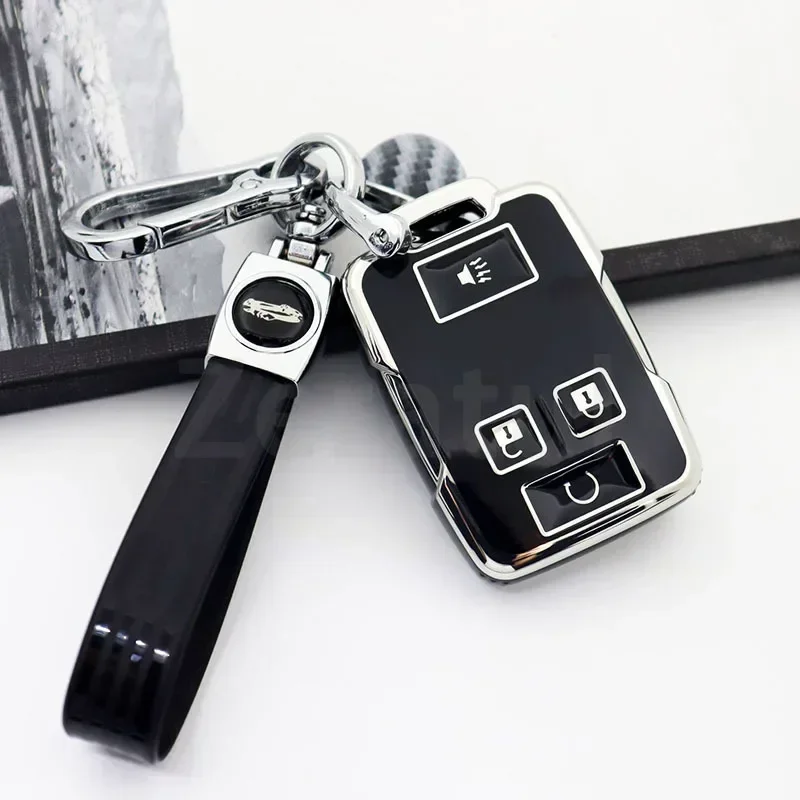 TPU 자동차 키 케이스 커버 쉘 포브 거치대 보호대, 쉐보레 콜로라도 LT 실베라도 GMC 캐년 슬 시에라 3500HD 2016 -2018