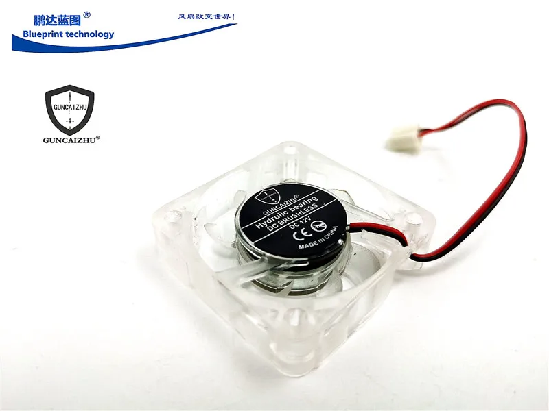 Guncaizhu 4010 4cm Graphics Card Transparent 12v0.1a Miniature 40*40 * 10mm Cooling Fan