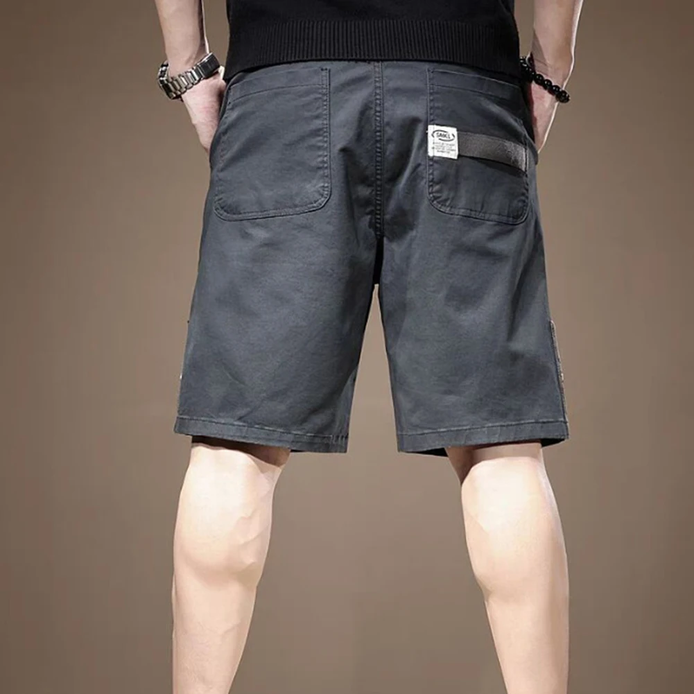 

Модные брюки с пятью точками, мужские шорты, шорты свободного кроя, армейские зеленые летние повседневные шорты, легкие эластичные шорты, новый сорт