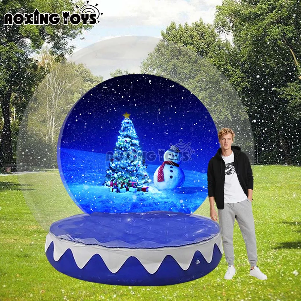 Boule à neige gonflable géante de 10 pieds, dôme à bulles, décoration publicitaire de noël en plein air, tente de photographie pour événements de Festival