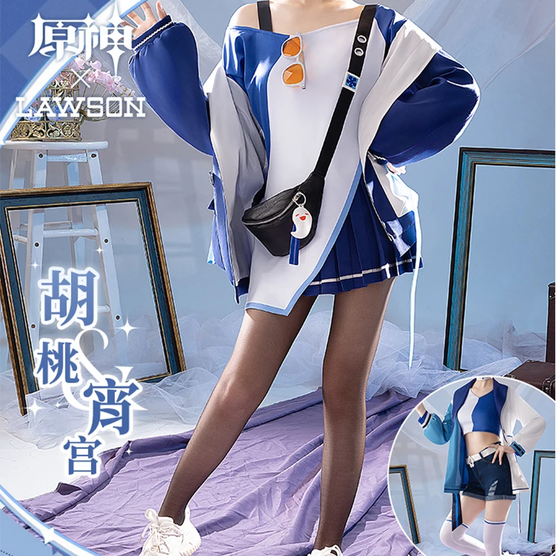 

Game Genshin Impact Hutao LAWSON Xiao gong Cosplay Costume Cosplay Costume Game Costume Style Costume Plus size women men