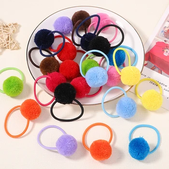 12 sztuk/zestaw śliczne zwierzęce włosy pierścień kulkowy kobiece dziecko gumka opaski elastyczne koreańskie nakrycia głowy akcesoria dla dzieci ozdoby