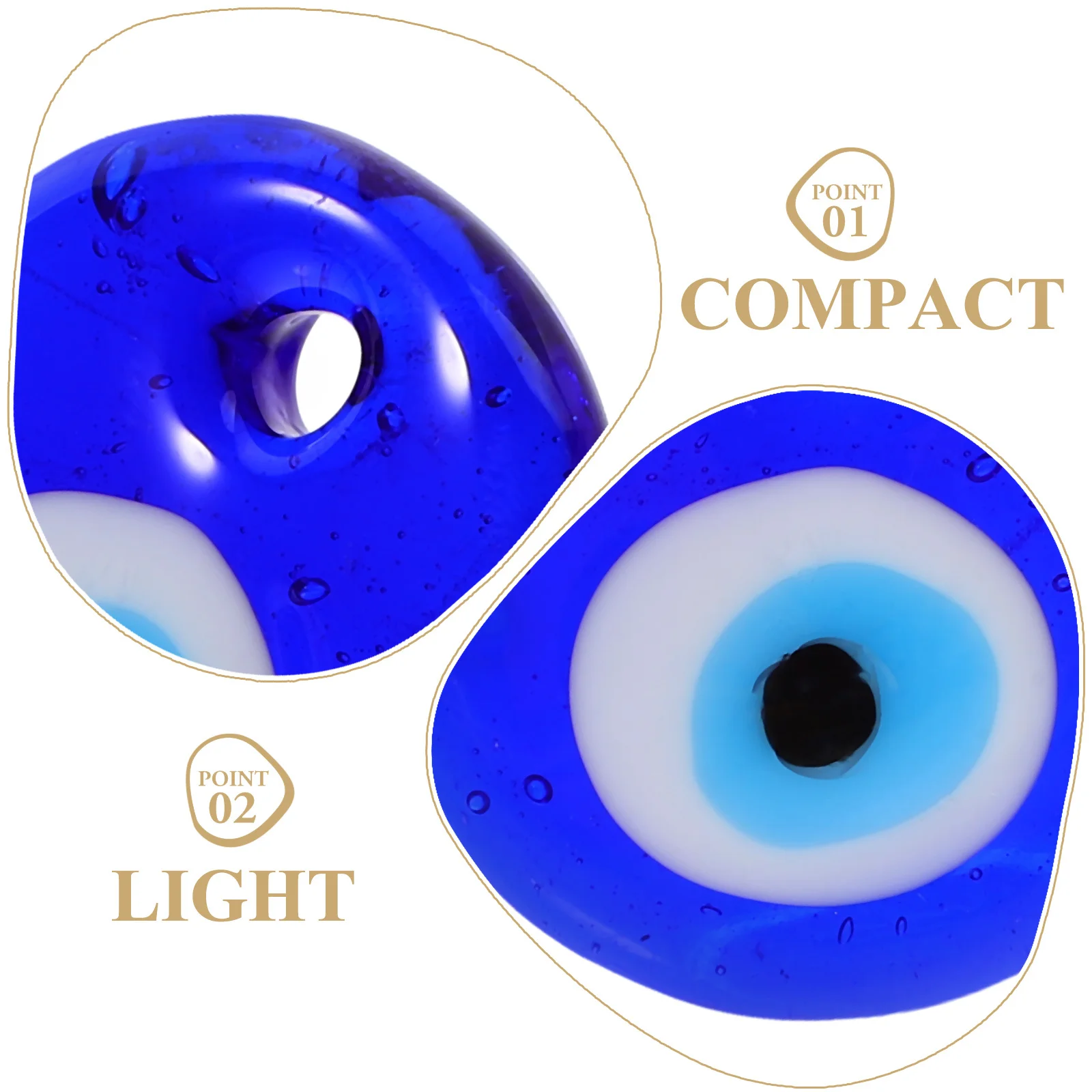 

12Pcs Evil Eye Pendants High Quality Glass Beads DIY Jewelry Making Blue Evil Eye Beads Pendants Glass Bead Adornment