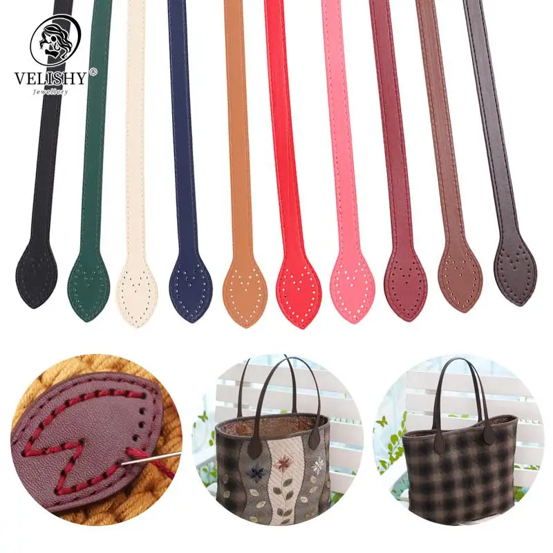 Women bag Handles Replacement DIY Handbag Strap 60cm PU Leather Bag Strap Fashion Lady Belt Bag Shoulder Strap Bag Accessories