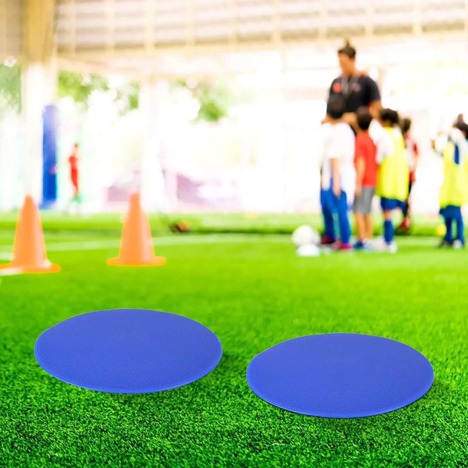 Práctica placa de plástico para entrenamiento de fútbol, entrenamiento de agilidad seguro, ejercicio deportivo, Hockey, disco de placa de ejercicio para obstáculos