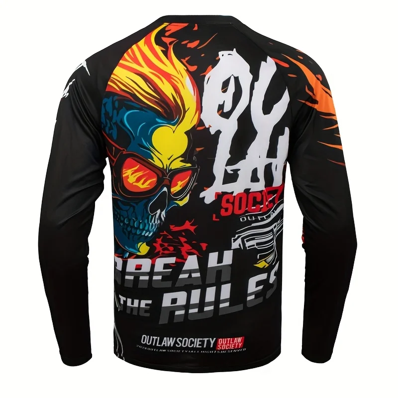 

Мужская одежда для внедорожного мотоцикла с длинным рукавом для горного велосипеда, футболка для велосипеда, трикотаж для велоспорта, горный велосипед