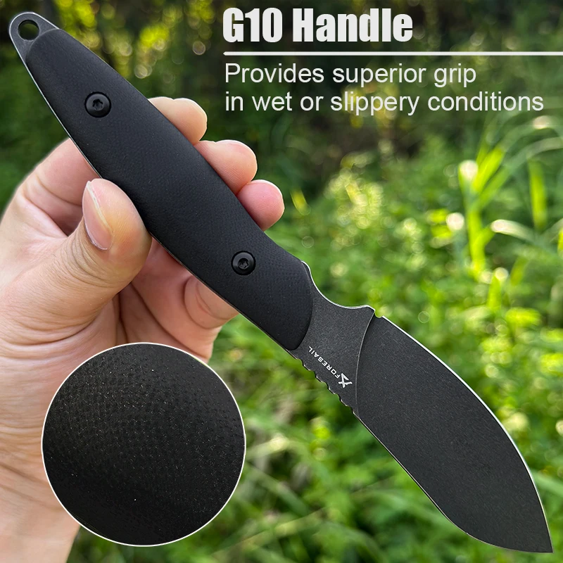 DC53 เหล็ก SHARP คงที่มีด G10 Handle ยุทธวิธี Survive การล่าสัตว์ตกปลากลางแจ้งห้องครัวผลไม้ Camping EDC เครื่องมือแบบพกพามีด