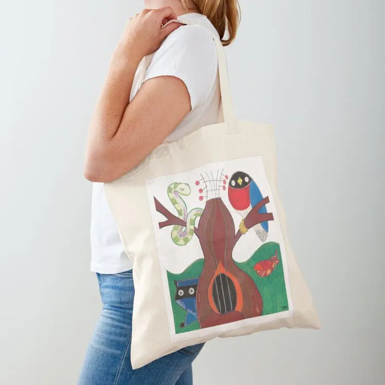 

Guitar Tree Tote Bag shopper bag women canvas ecological bags hand bag