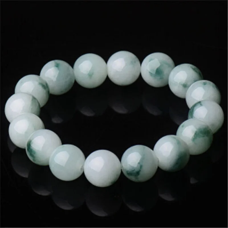 Wholesale Myanmar a-Level Beads Couple Jade Bracelet