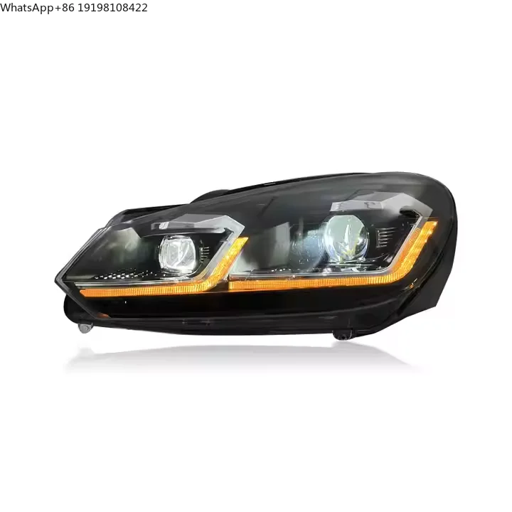 SJC Auto Car Accessories for Volkswagen Golf 6 Mk6 2009-2012 Headlights Assembly Modify High Quality LED Head Lamps