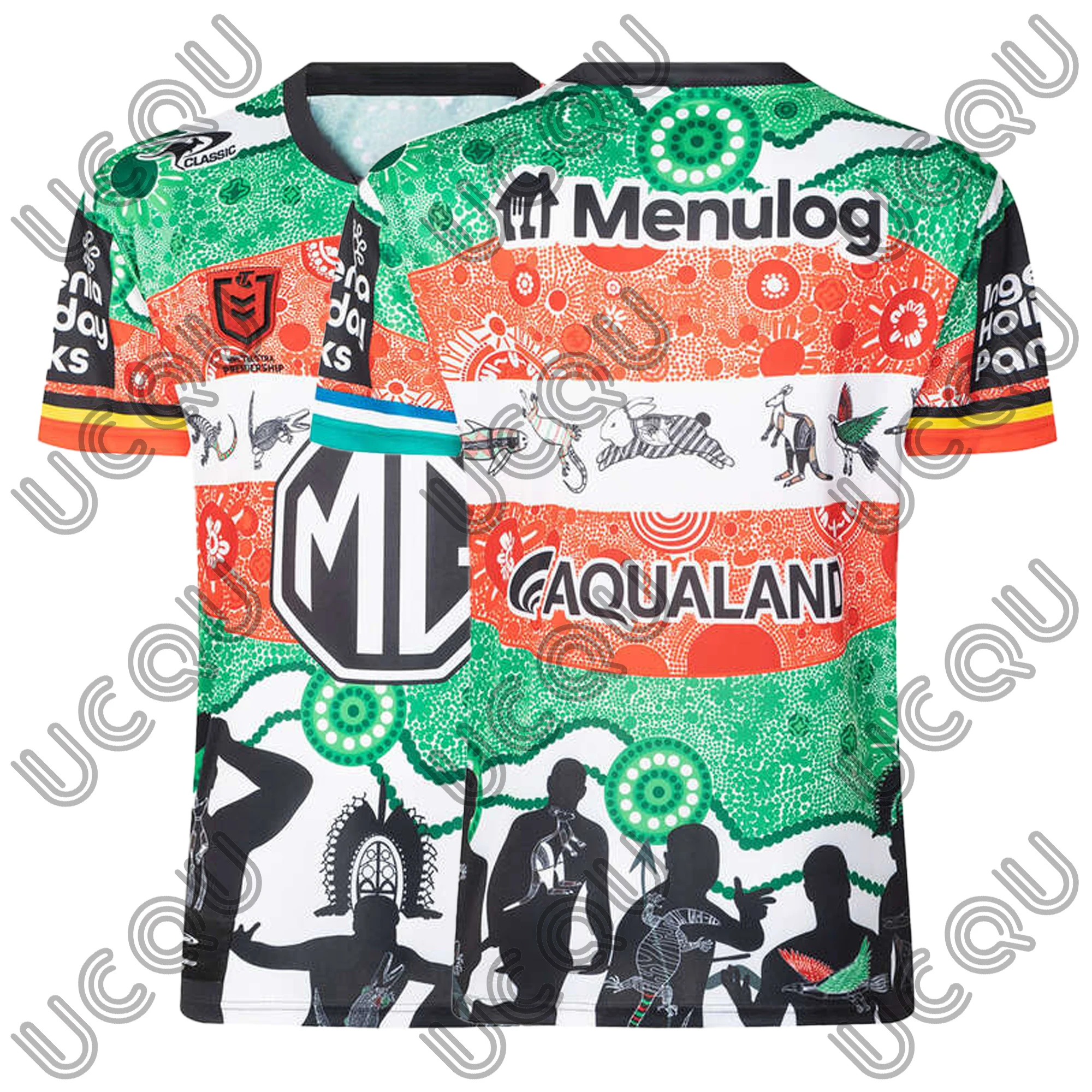 New Arrival 2024 South Sydney Rabbitohs Rugby Indigenous Jersey Adults Kids Summer Sportswear Rugby Training Child Clothing