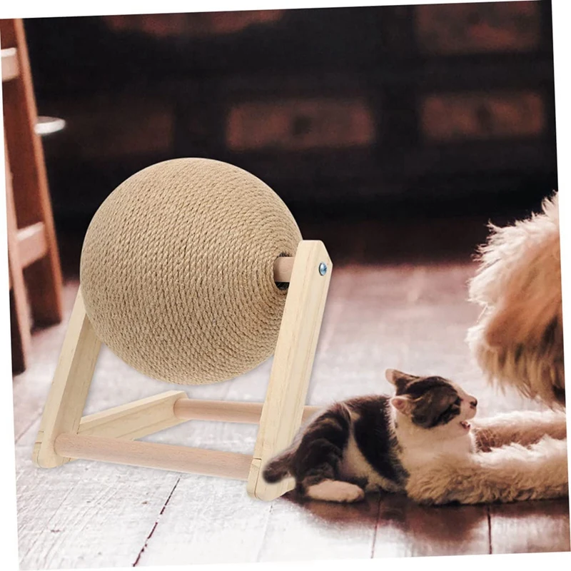 وسادة خدش للقطط على الأرض، حامل لوح خدش مضحك، كرة خدش للقطط، وسادات خدش عمودية للقطط، متينة