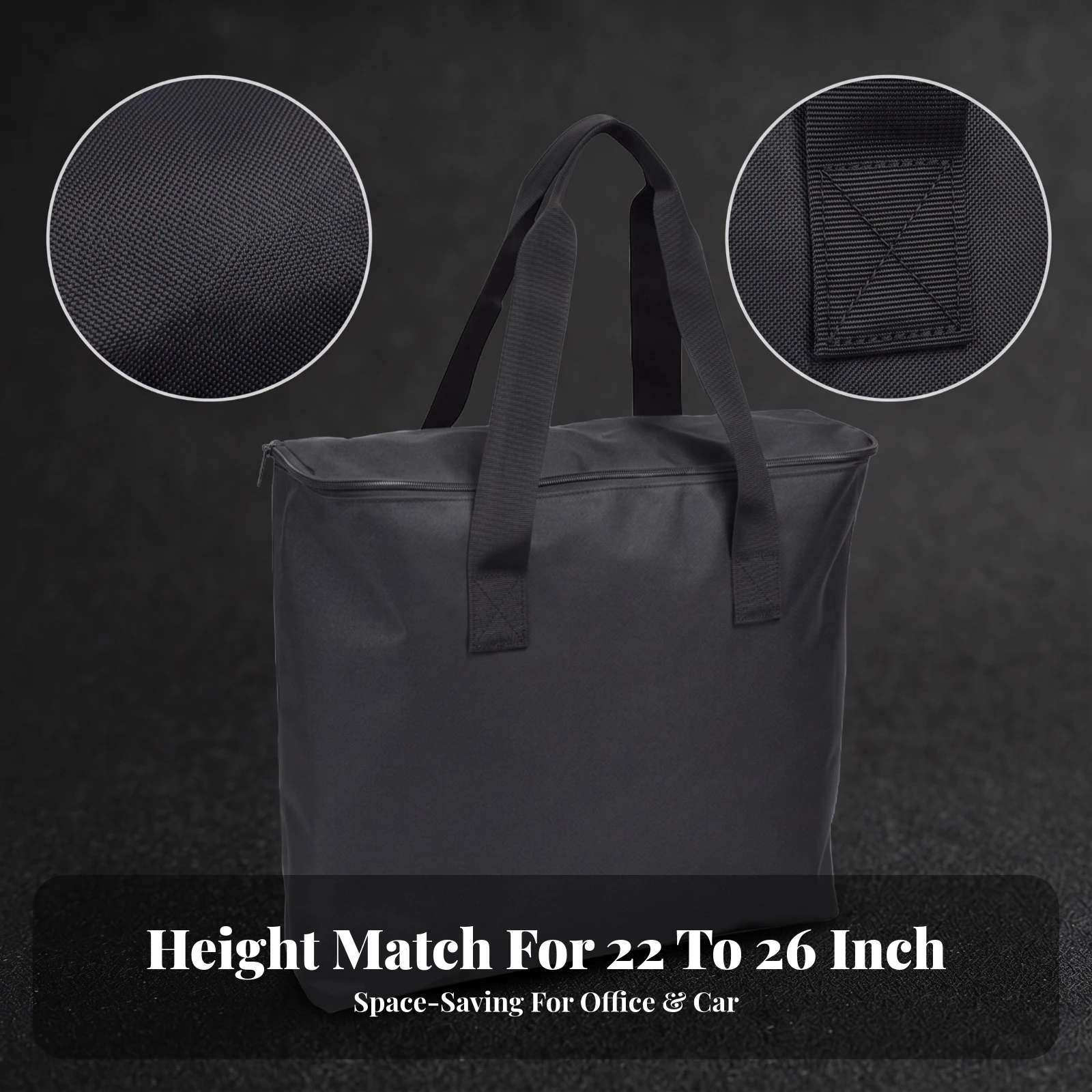 Computer Carrying Bag Lightweight Desktop Carrying Case Oxford Cloth Zipper Closure for Commuters, Travel, Storage