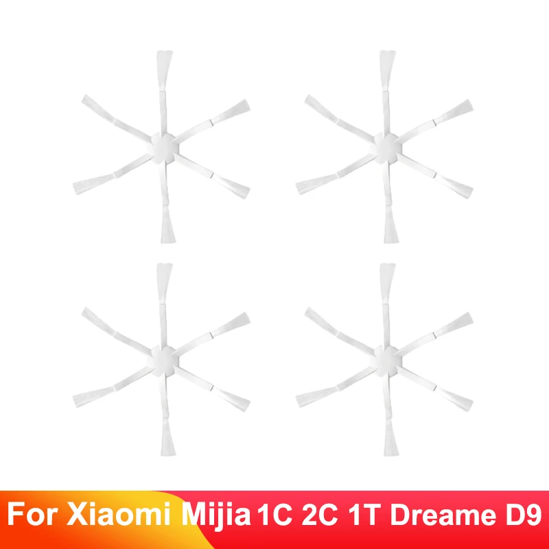 Side Brush 6-Arms Replacement Accessories For Xiaomi Mijia 1C 2C 1T Dreame D9 F9 L10 Pro L10 Plus Z10 Pro Robotic Vacuum Cleaner