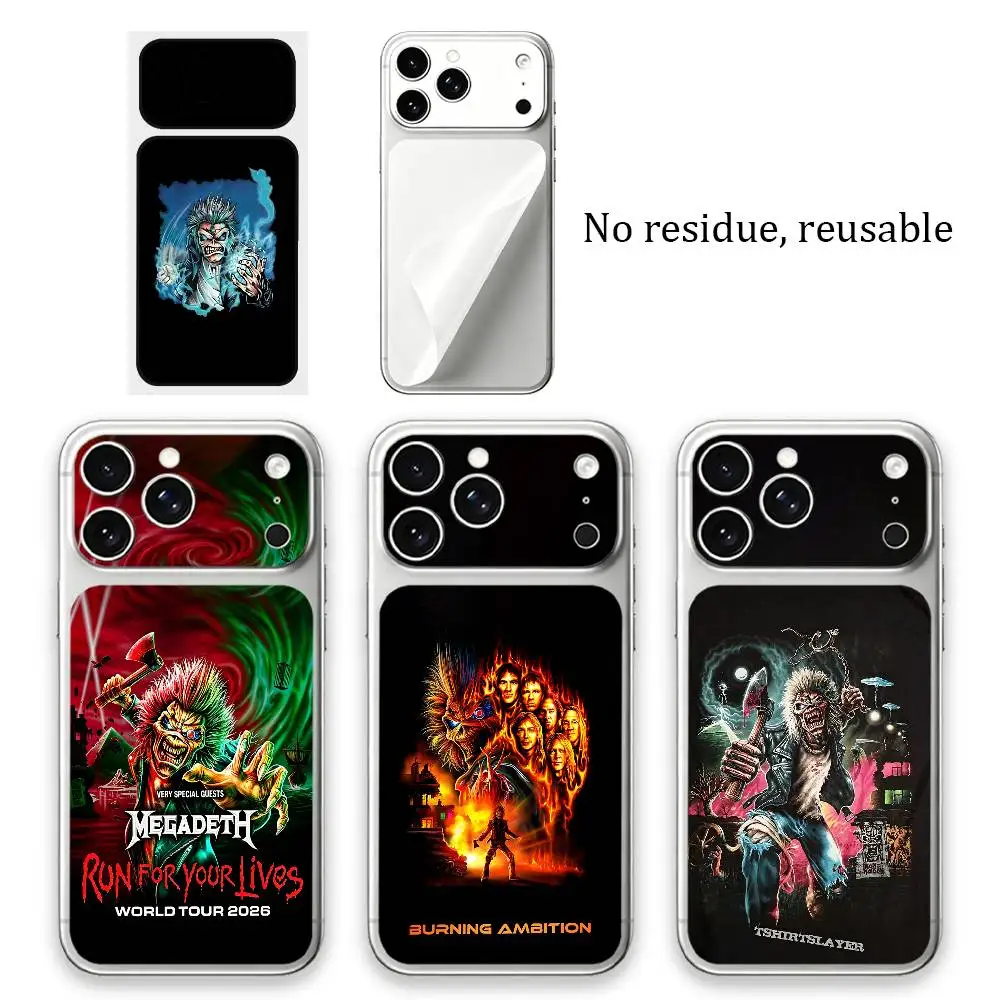 I-IronS Run For Your Lives M-MaidenS Full-coverage back film for iPhone 17 Pro Max, scratch-resistant protective film