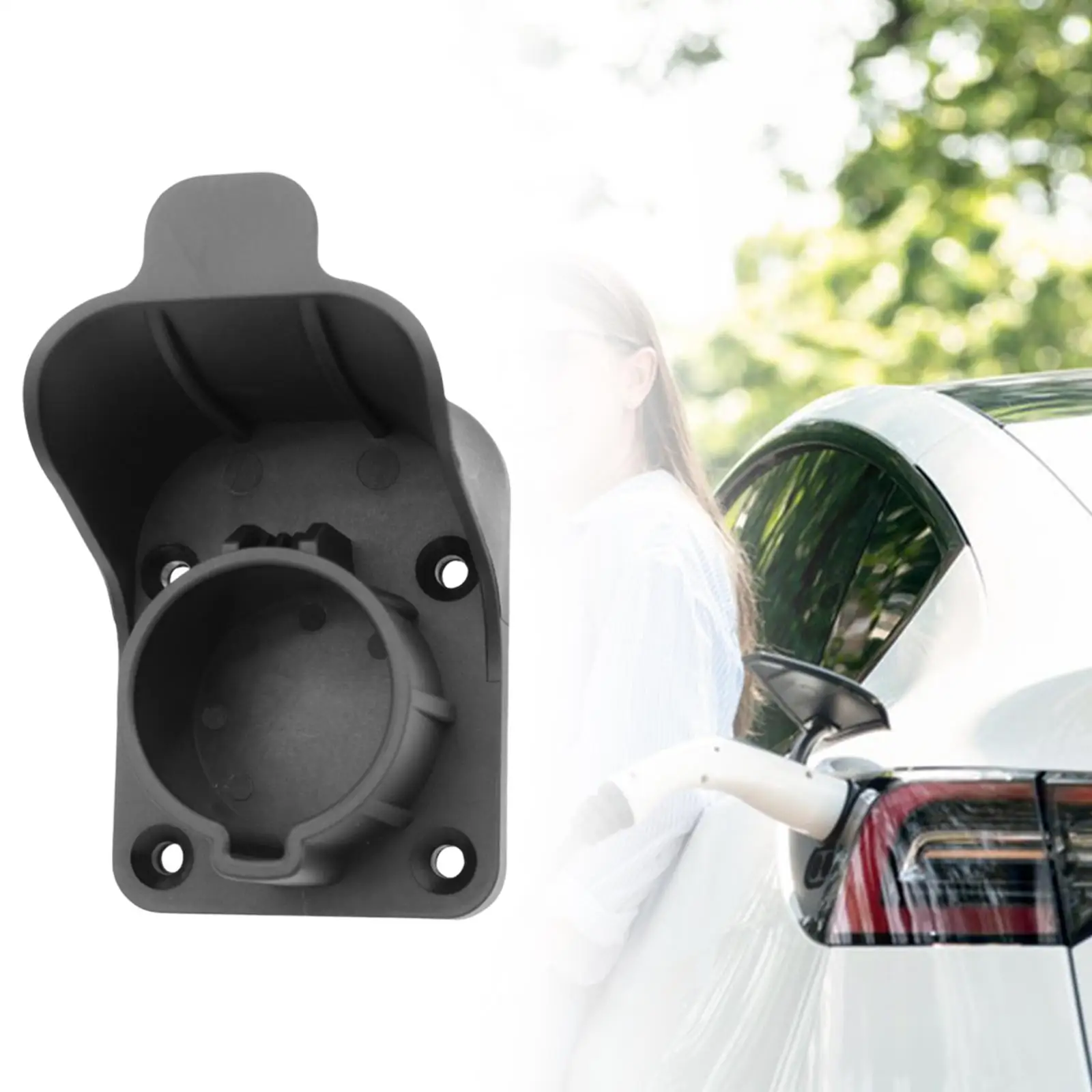

EV Charger Wall Mount Holder Practical Space Saving Accessory for J1772