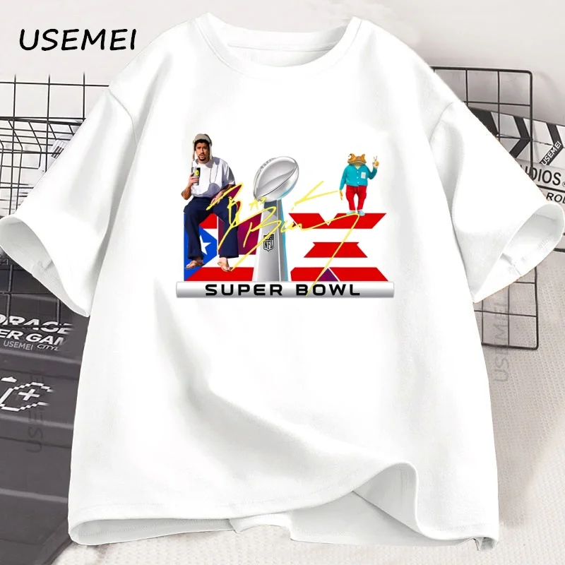 هنا من أجل The Benito Bowl تي شيرت للرجال والنساء ملابس قطنية على شكل أرنب سيئ بأكمام قصيرة مطبوعة تي شيرت جرافيك تي شيرت ملابس الشارع