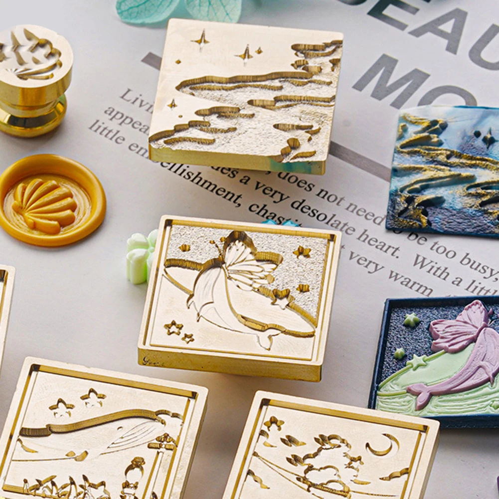 

Art Seal Head Multipurpose Enamel Seal Head Ornamental Craft Supplies Envelope Decorative for Packaging Scrapbooking