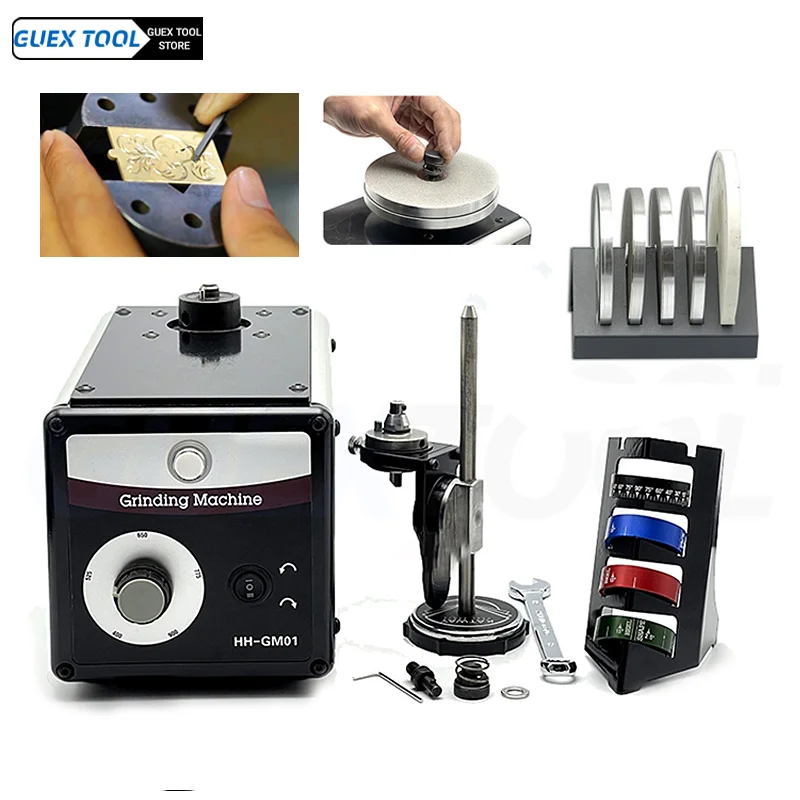 

110V-220V Grinding Machine Knife Sharpener 150W Multifunction Carving Knife Milling Machine Adjustable Angle Sanding Tool