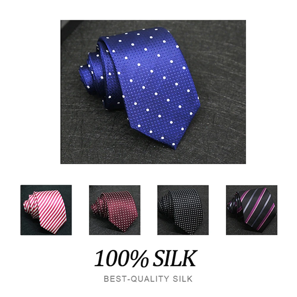 Men\'s Silk Tie For Men Original Gifts Wedding Accessories Men\'s Necktie Silk 100% Luxury Brand Wedding Blouses Neck Ties Gifts