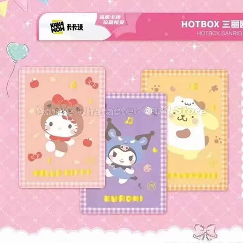 Sanrio Card Kuromi Hello Kitty My Melody Cartoon Cute Collection Trading Cards Kids Toys Christmas Gifts