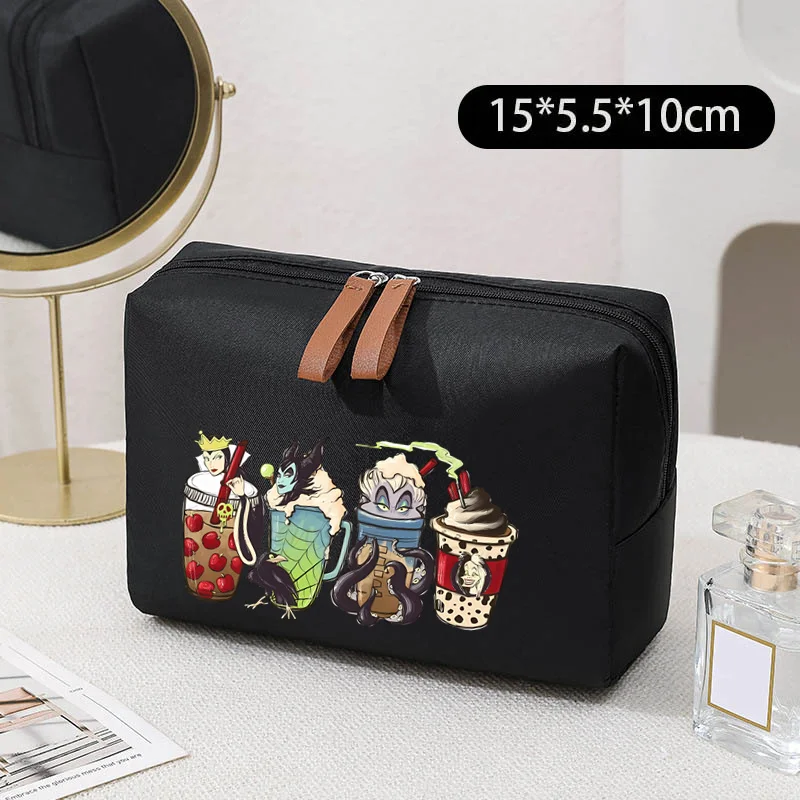 Disney Princess-Bolsa de maquillaje Peter Pan para mujer, neceser de viaje, organizador de belleza, regalo de embrague