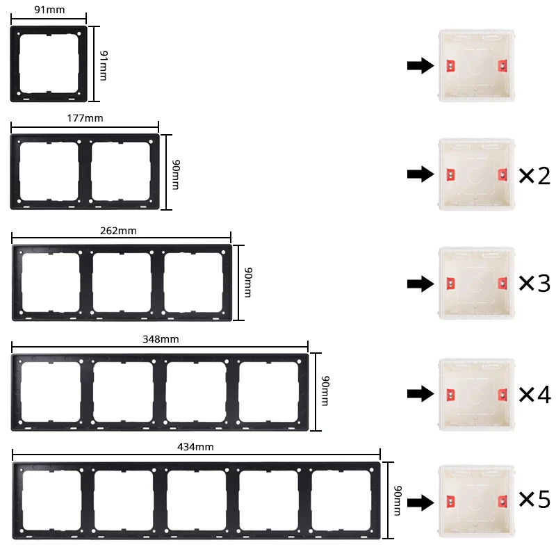 COSWALL Grey Glass Panel Zigbee On / Off Switch & Scene Switch Yandex, EU Socket USB Quick Charger TV RJ45 Modules DIY