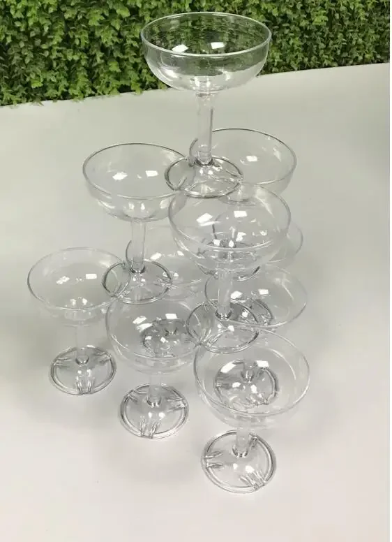 

Birthday ceremony wedding creative layout acrylic five layer round wine tower wedding props champagne tower