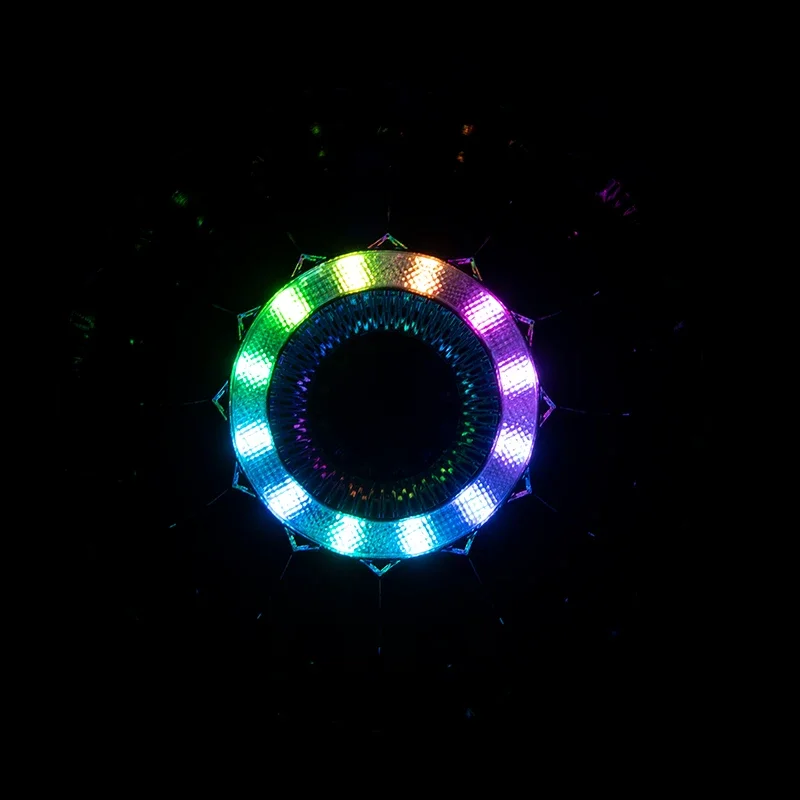 Super Bright  RGB Angel Eye 72W 7 Inch Offroad Led Work Driving Lamp Car Lights Accessories Auto