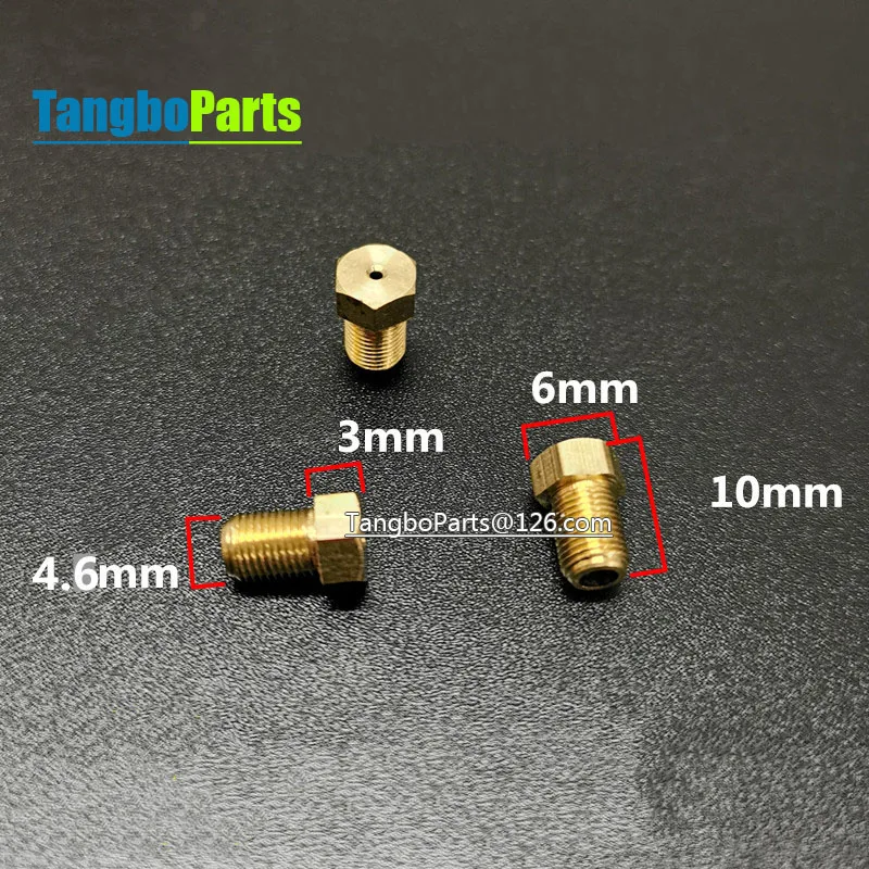 20Pcs LPG NG Gas Water Heater M5 Aperture 0.68 1.0 1.4 Air Source Transformation Nozzle For Rinnai Gas Water Heater