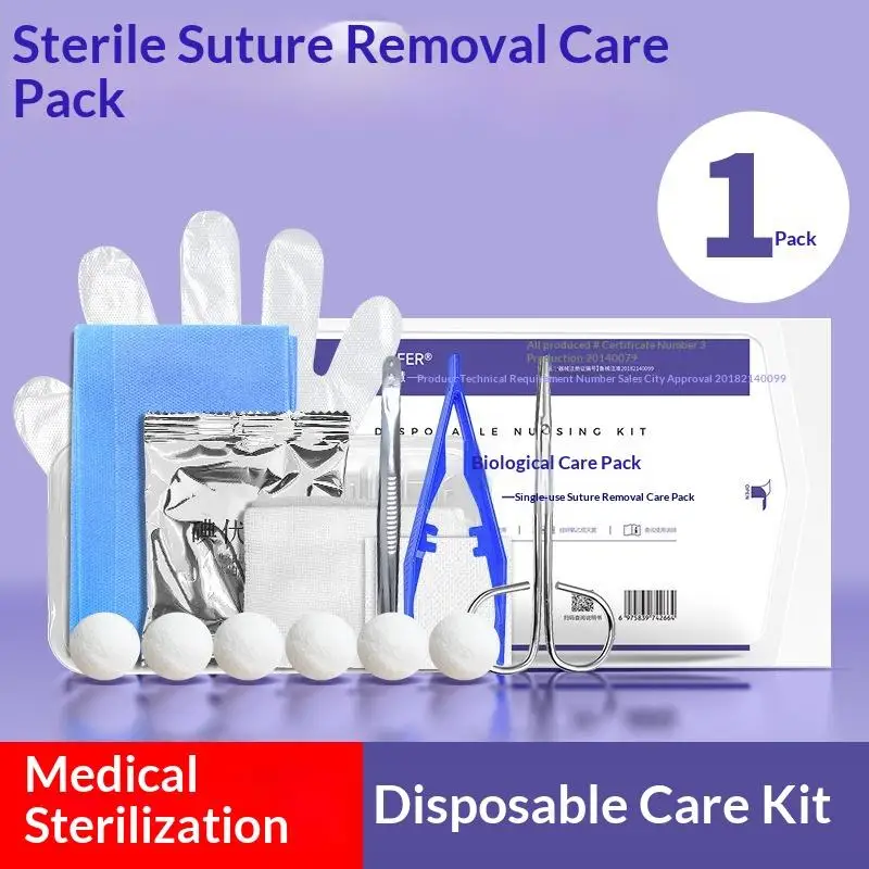 Sterile Disposable Dressing Replacement Tool Kit, Debridement, Suturing, Disinfection, Wound Care Tool Kit