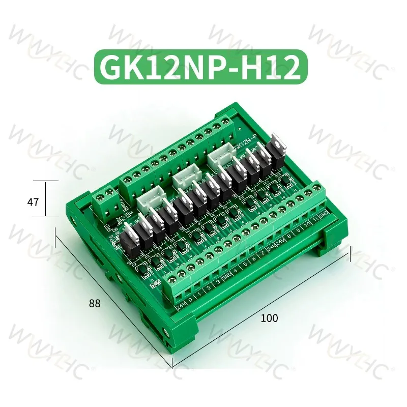 4/8/12/16‑Channel PLC DC Output Amplifier Board, NPN 24V Transistor Signal Thyristor Control Module