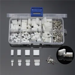 암 수 JST-XH 모듬 터미널 키트 하우징 핀 헤더 커넥터 와이어 커넥터, 2.54mm 피치, 150 개, 180 개, 2p, 3p, 4p, 5 핀